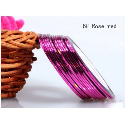 Fir metalic adeziv modele unghii #06 Folie fir metalic